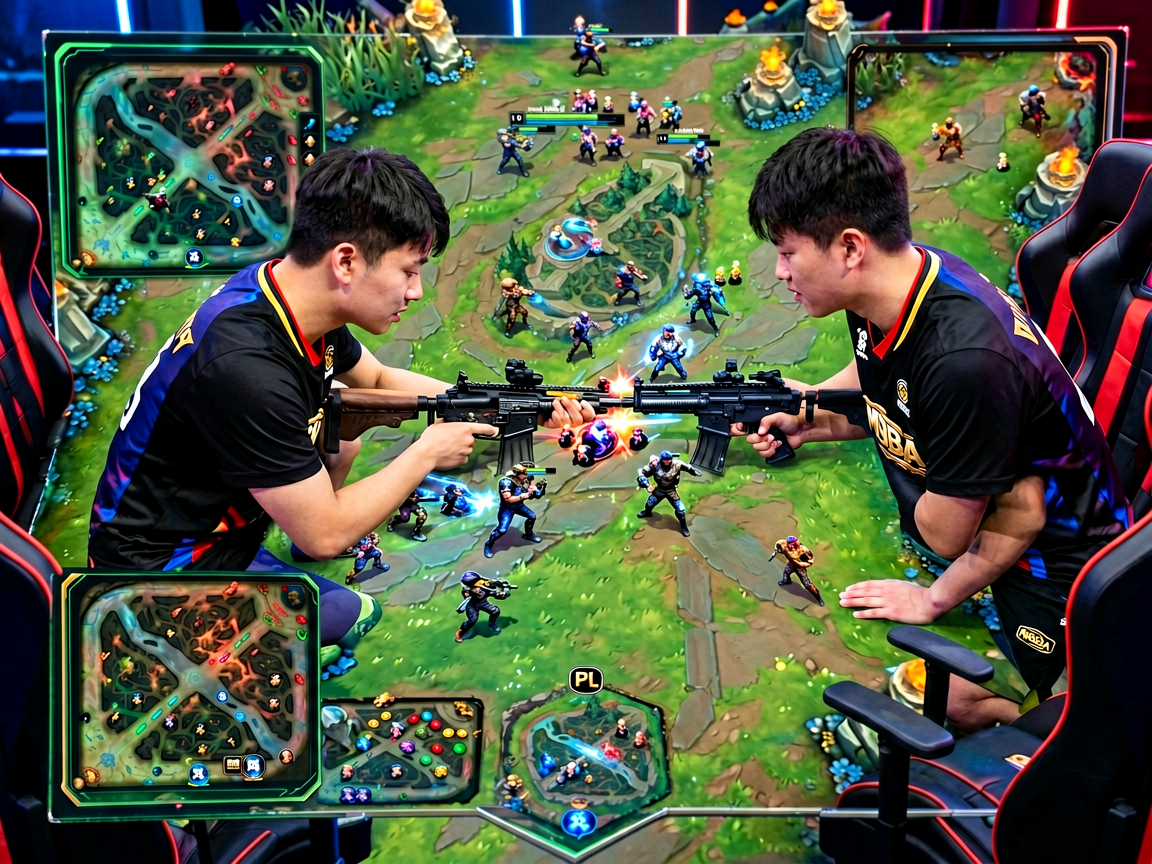 CS:GO电竞项目：职业选手在竞技地图中激烈对抗